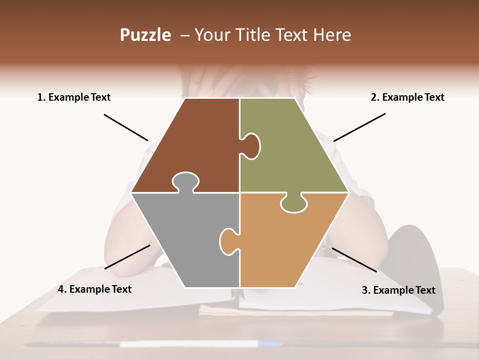 A Frustrated, Upset Child, Or Child With Learning Difficulties. PowerPoint Template