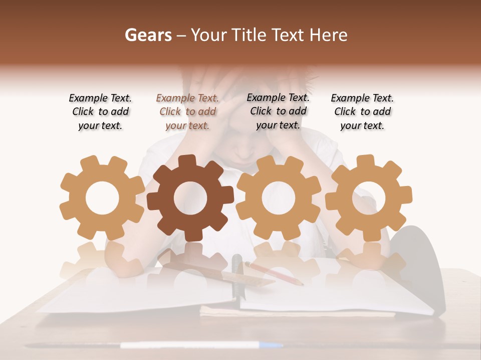 A Frustrated, Upset Child, Or Child With Learning Difficulties. PowerPoint Template