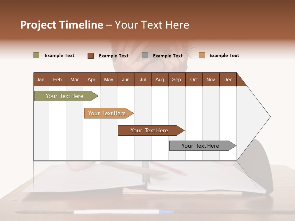 A Frustrated, Upset Child, Or Child With Learning Difficulties. PowerPoint Template