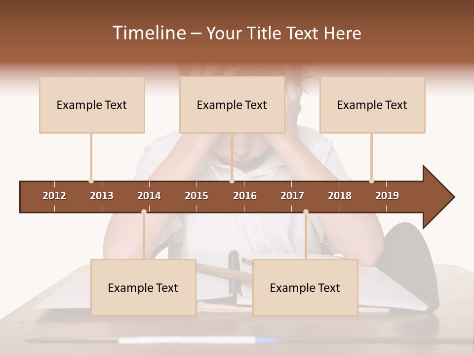 A Frustrated, Upset Child, Or Child With Learning Difficulties. PowerPoint Template