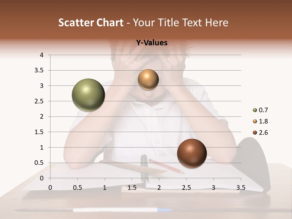 A Frustrated, Upset Child, Or Child With Learning Difficulties. PowerPoint Template