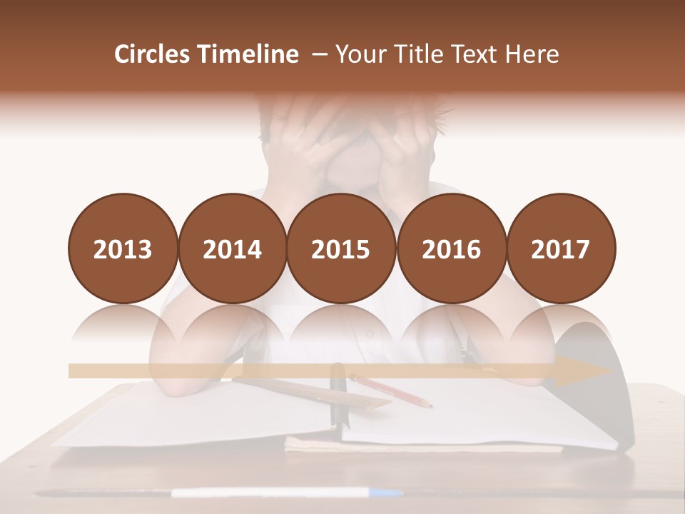 A Frustrated, Upset Child, Or Child With Learning Difficulties. PowerPoint Template