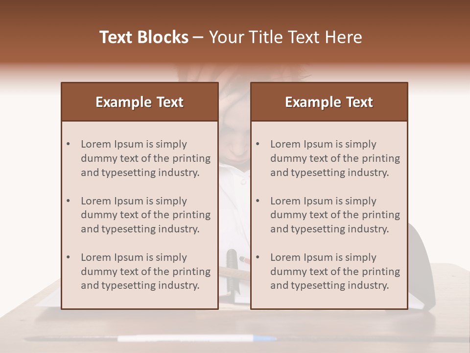 A Frustrated, Upset Child, Or Child With Learning Difficulties. PowerPoint Template
