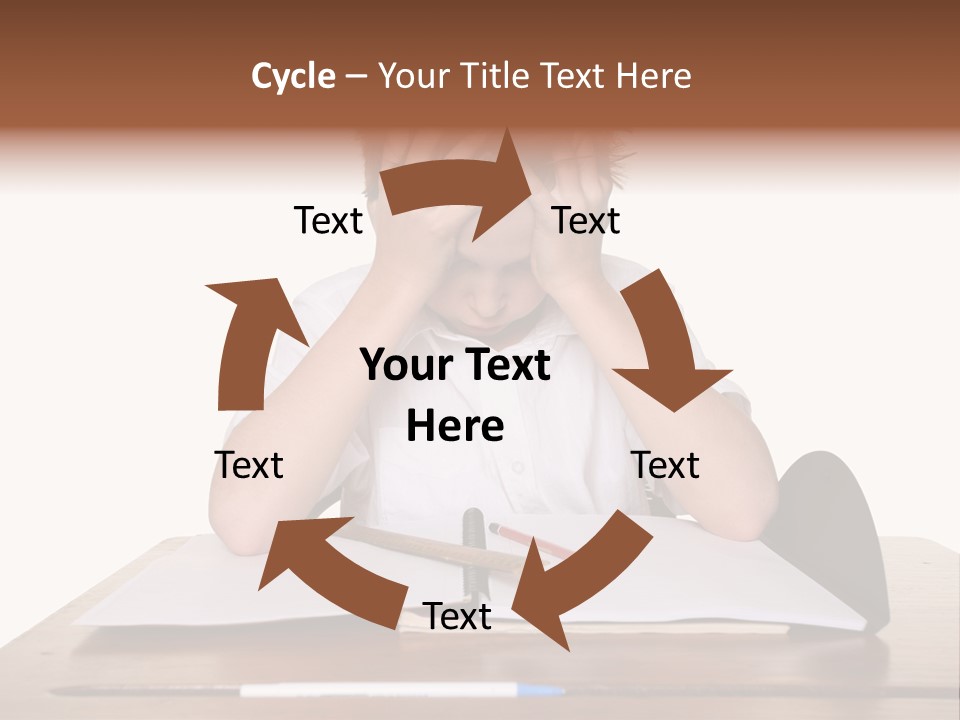 A Frustrated, Upset Child, Or Child With Learning Difficulties. PowerPoint Template