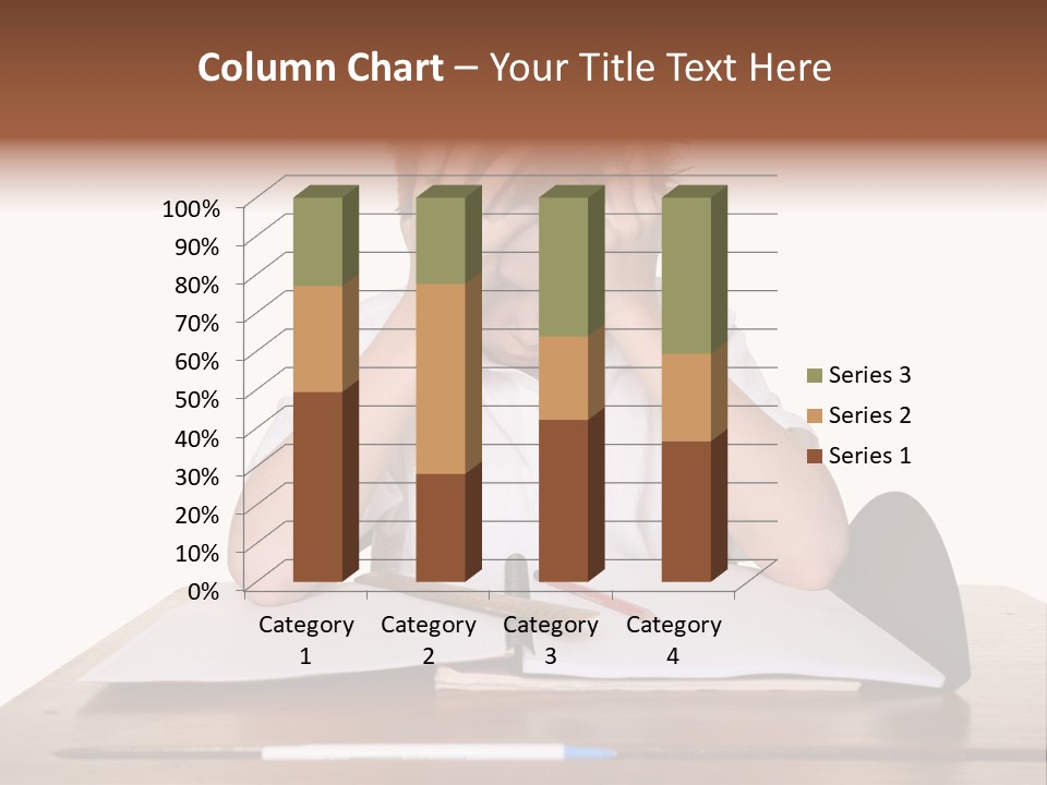 A Frustrated, Upset Child, Or Child With Learning Difficulties. PowerPoint Template