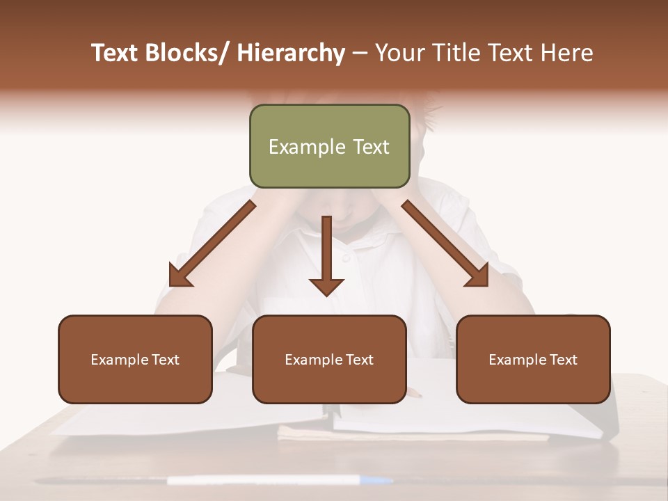 A Frustrated, Upset Child, Or Child With Learning Difficulties. PowerPoint Template