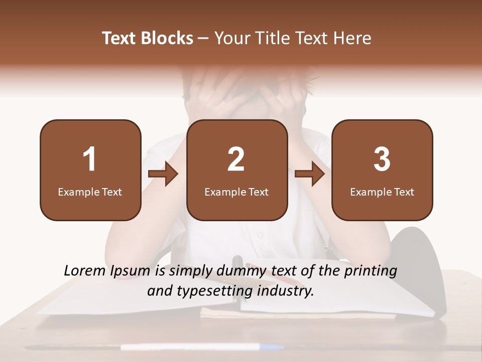A Frustrated, Upset Child, Or Child With Learning Difficulties. PowerPoint Template