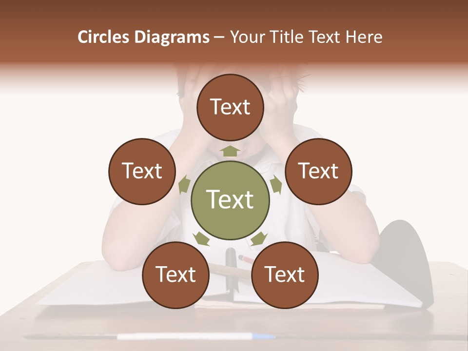 A Frustrated, Upset Child, Or Child With Learning Difficulties. PowerPoint Template