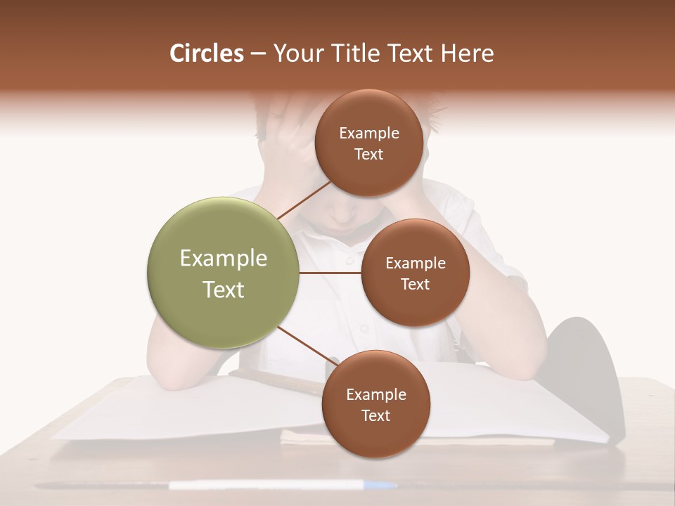 A Frustrated, Upset Child, Or Child With Learning Difficulties. PowerPoint Template