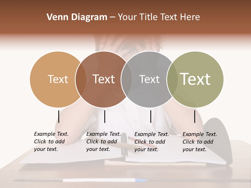 A Frustrated, Upset Child, Or Child With Learning Difficulties. PowerPoint Template