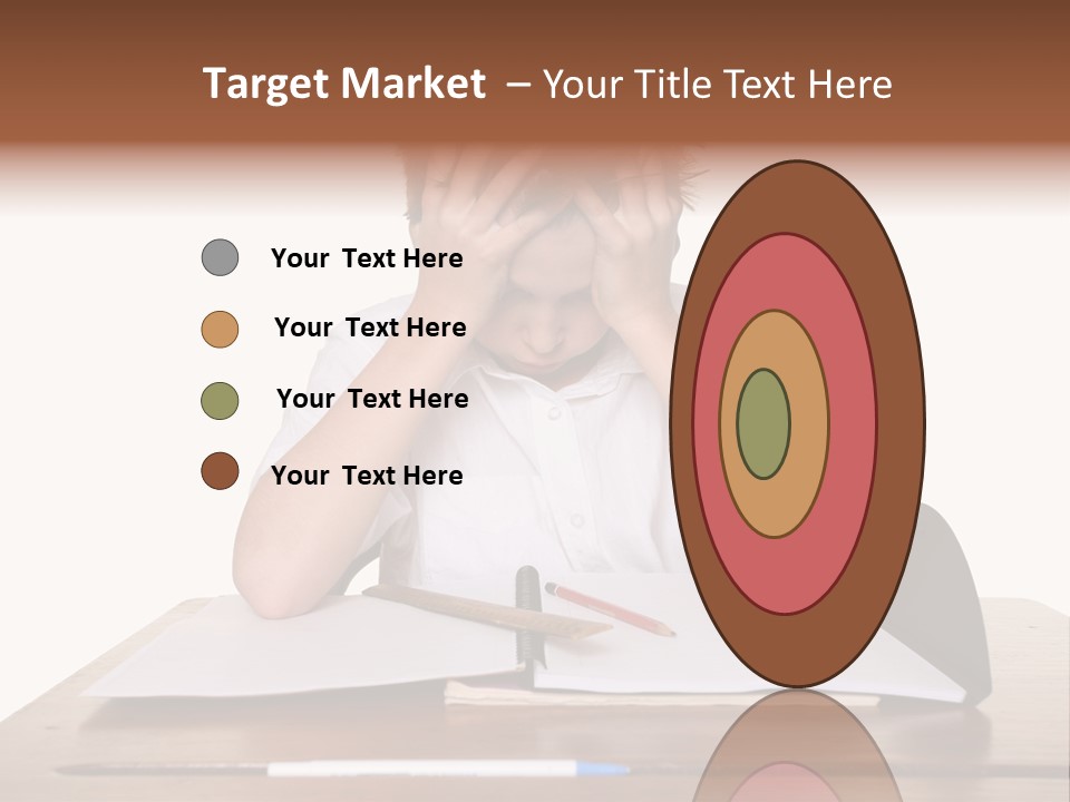 A Frustrated, Upset Child, Or Child With Learning Difficulties. PowerPoint Template