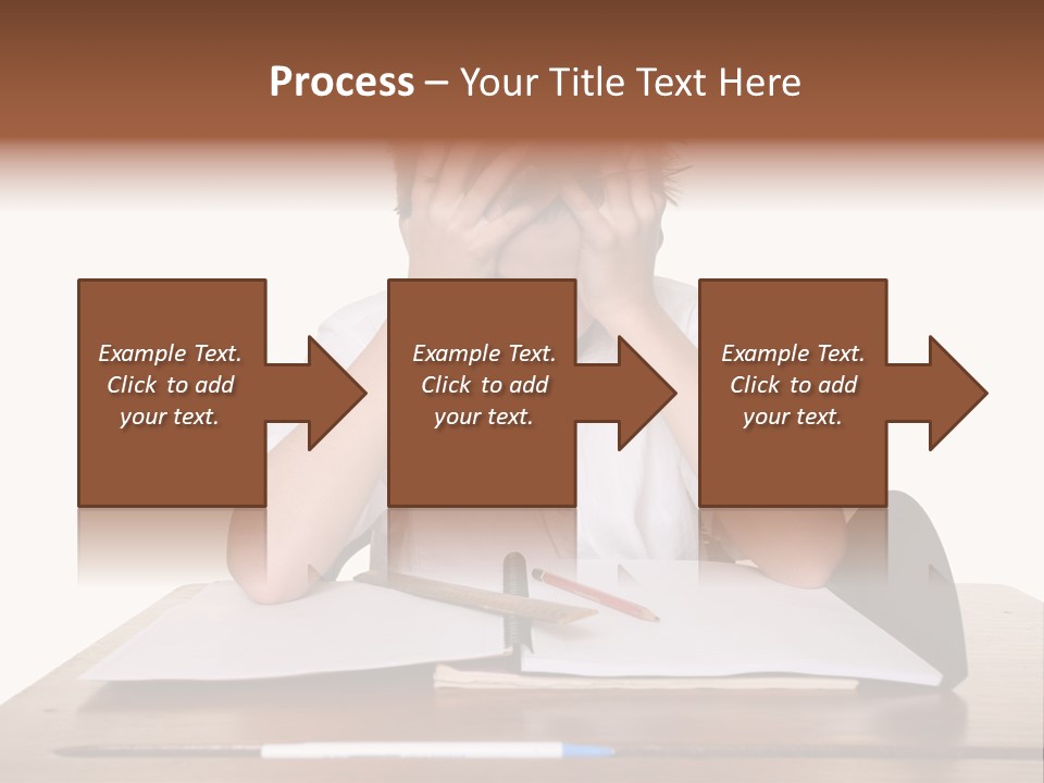 A Frustrated, Upset Child, Or Child With Learning Difficulties. PowerPoint Template