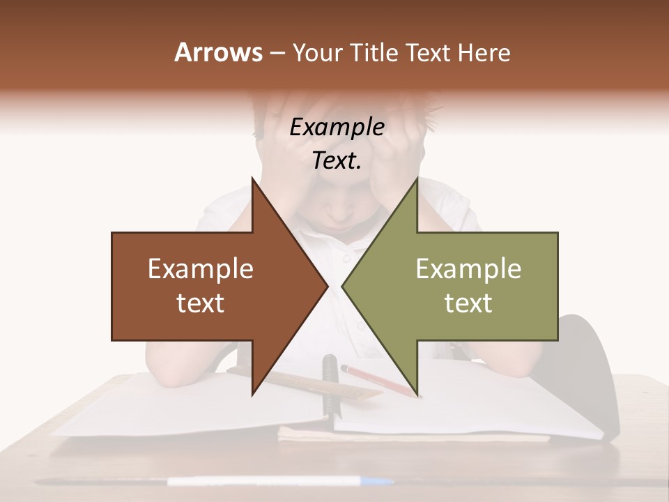 A Frustrated, Upset Child, Or Child With Learning Difficulties. PowerPoint Template