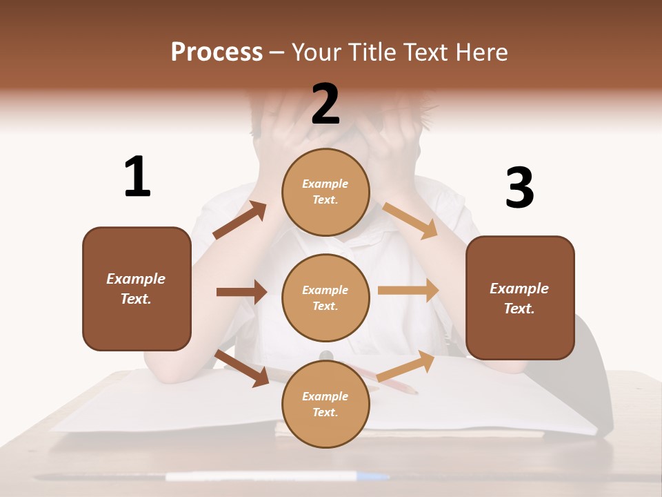 A Frustrated, Upset Child, Or Child With Learning Difficulties. PowerPoint Template