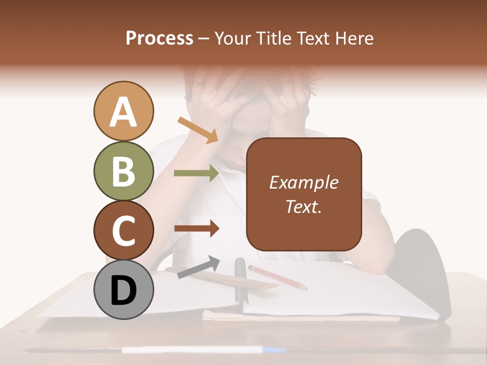 A Frustrated, Upset Child, Or Child With Learning Difficulties. PowerPoint Template