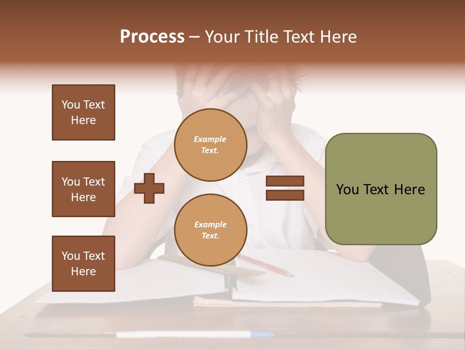 A Frustrated, Upset Child, Or Child With Learning Difficulties. PowerPoint Template