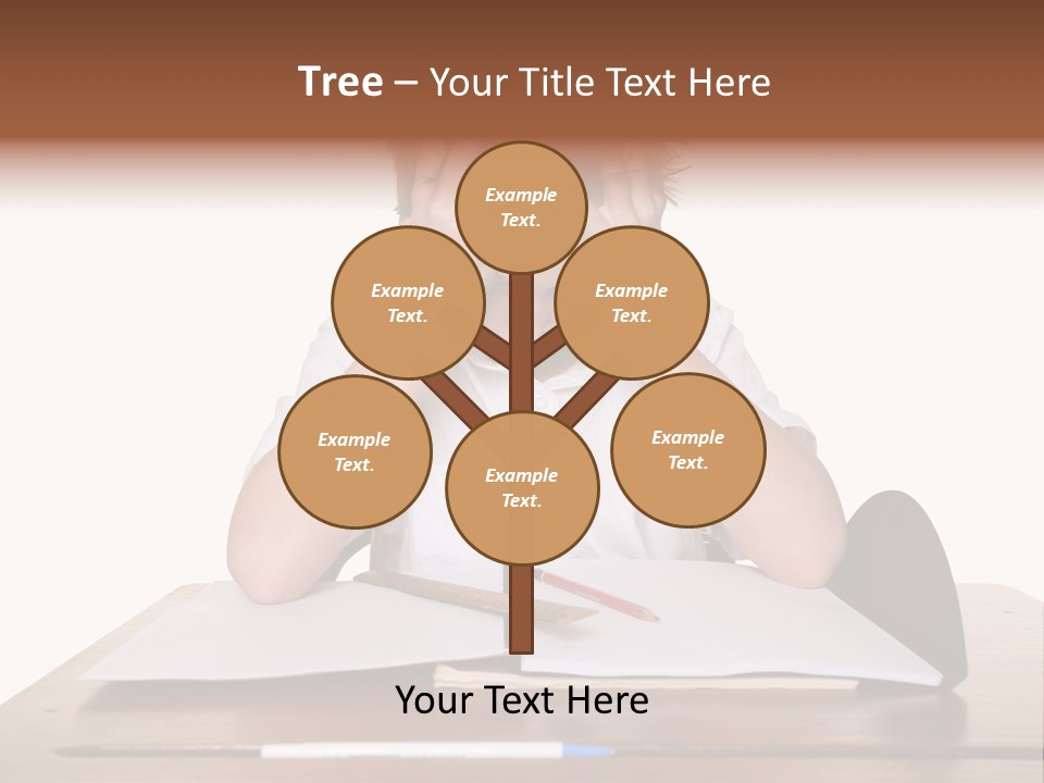 A Frustrated, Upset Child, Or Child With Learning Difficulties. PowerPoint Template