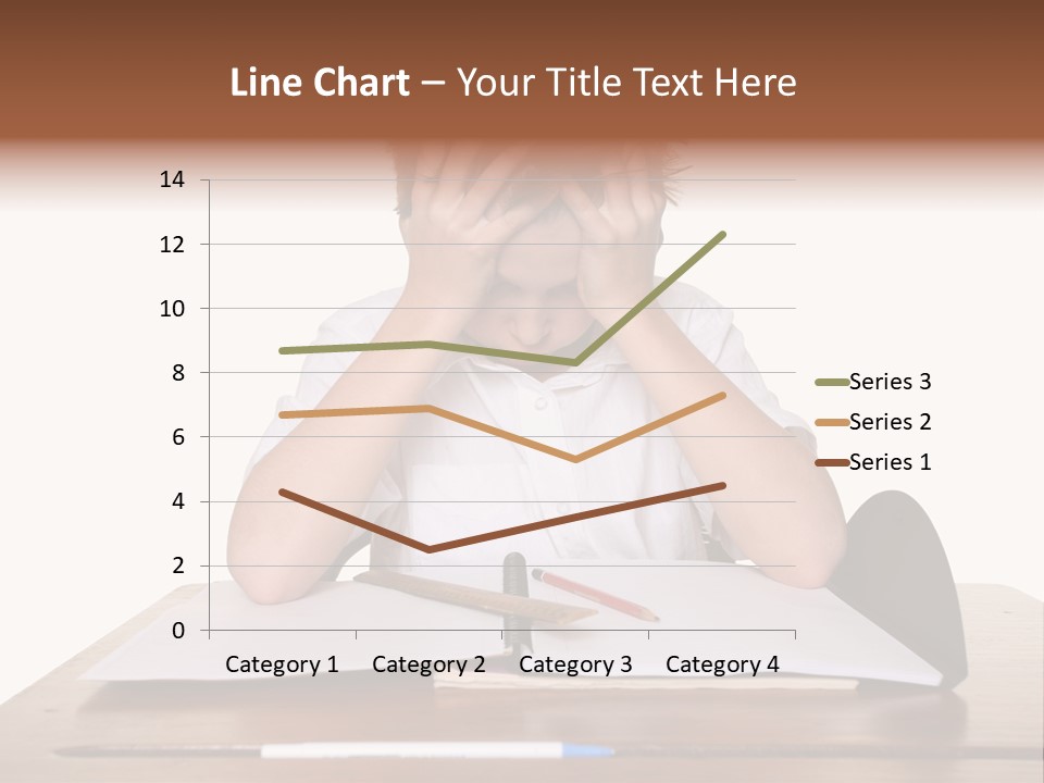 A Frustrated, Upset Child, Or Child With Learning Difficulties. PowerPoint Template