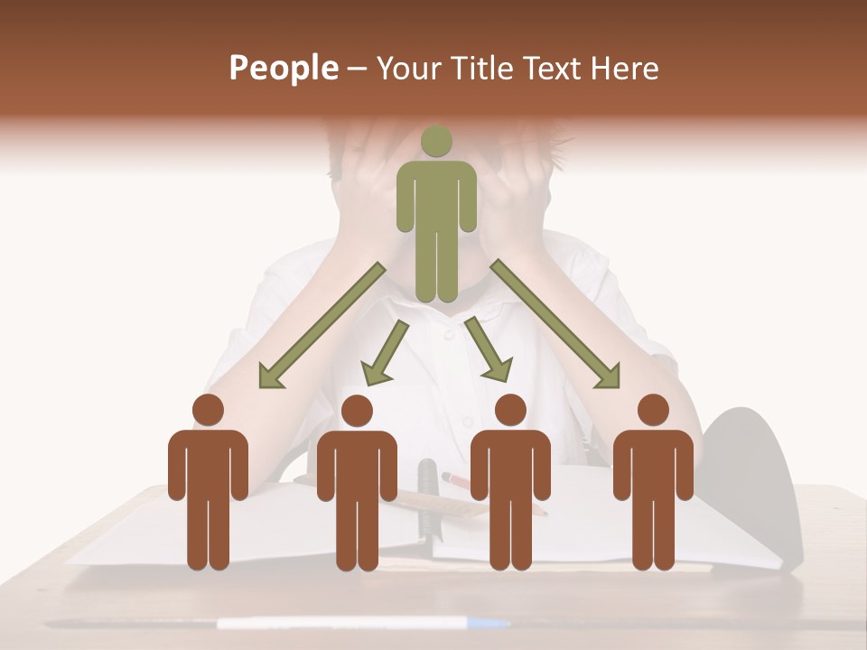 A Frustrated, Upset Child, Or Child With Learning Difficulties. PowerPoint Template