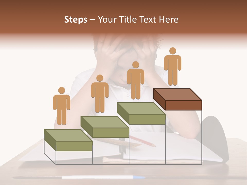 A Frustrated, Upset Child, Or Child With Learning Difficulties. PowerPoint Template