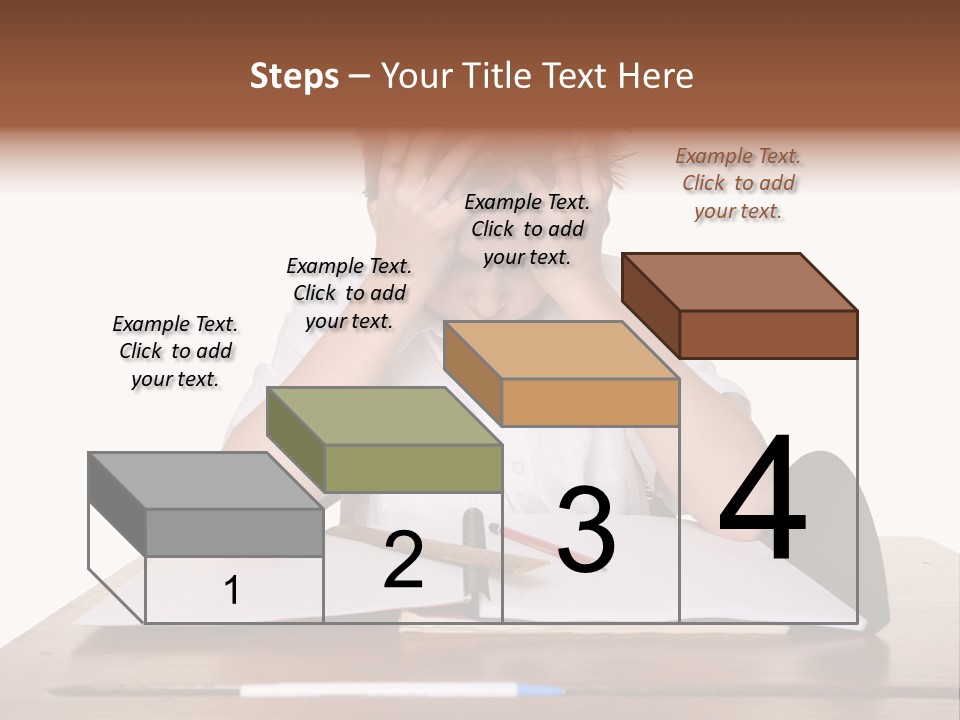 A Frustrated, Upset Child, Or Child With Learning Difficulties. PowerPoint Template