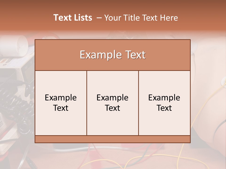 First-Aid Training Dummy With Respiratory Mask And Sensors Connected To Electrocardiograph Unit PowerPoint Template