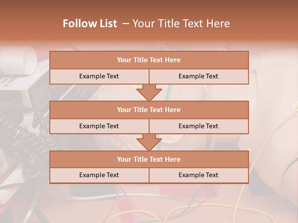 First-Aid Training Dummy With Respiratory Mask And Sensors Connected To Electrocardiograph Unit PowerPoint Template