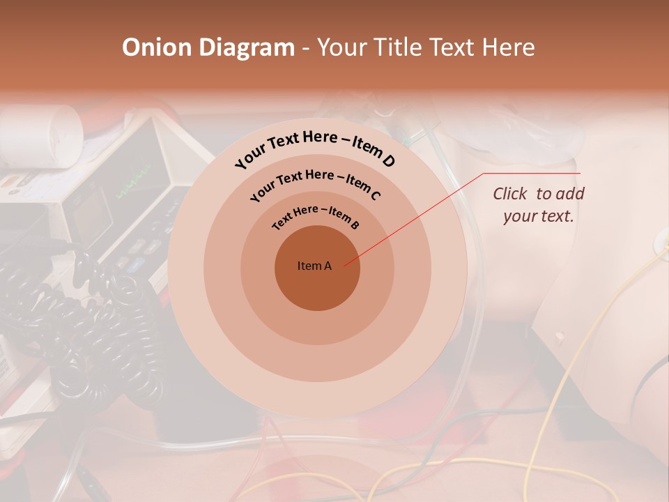First-Aid Training Dummy With Respiratory Mask And Sensors Connected To Electrocardiograph Unit PowerPoint Template
