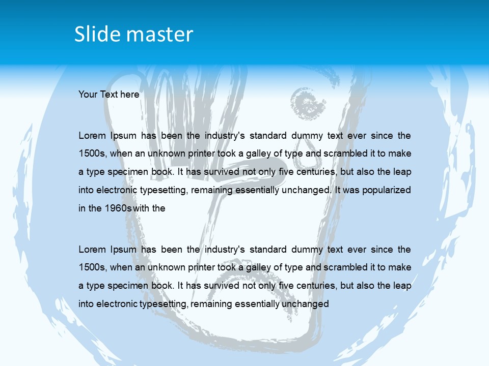 Crying Face With Tear PowerPoint Template