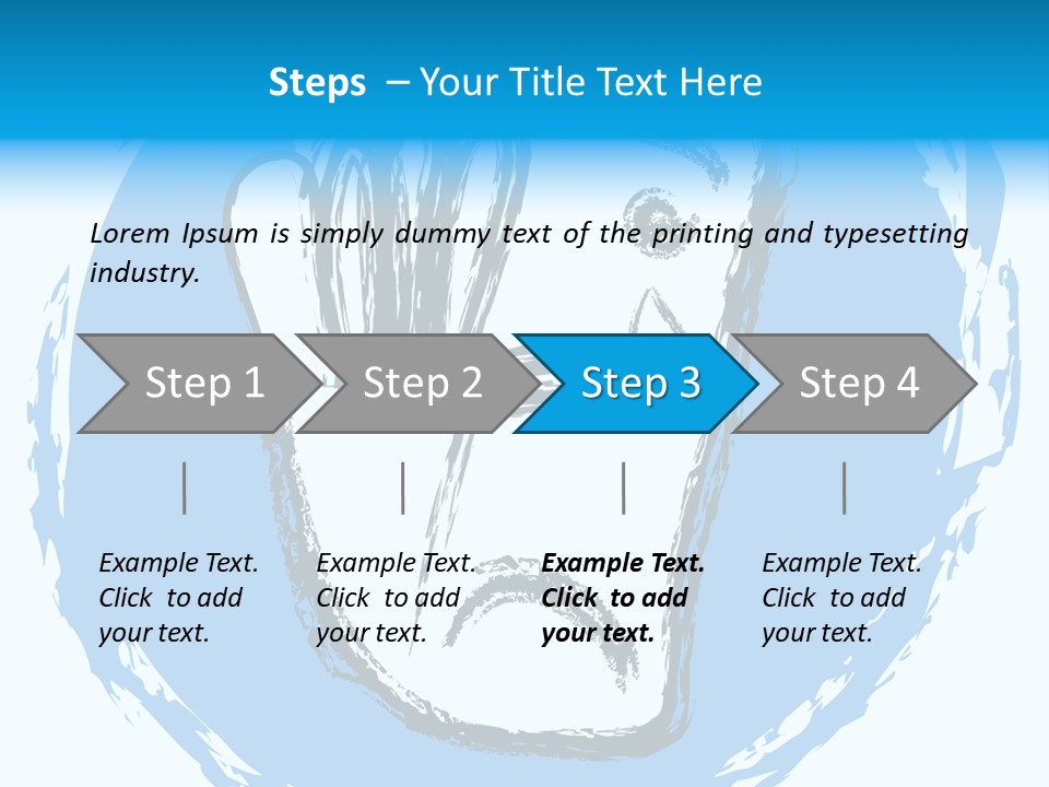 Crying Face With Tear PowerPoint Template