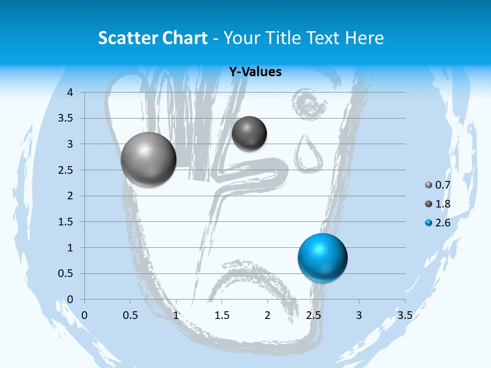 Crying Face With Tear PowerPoint Template