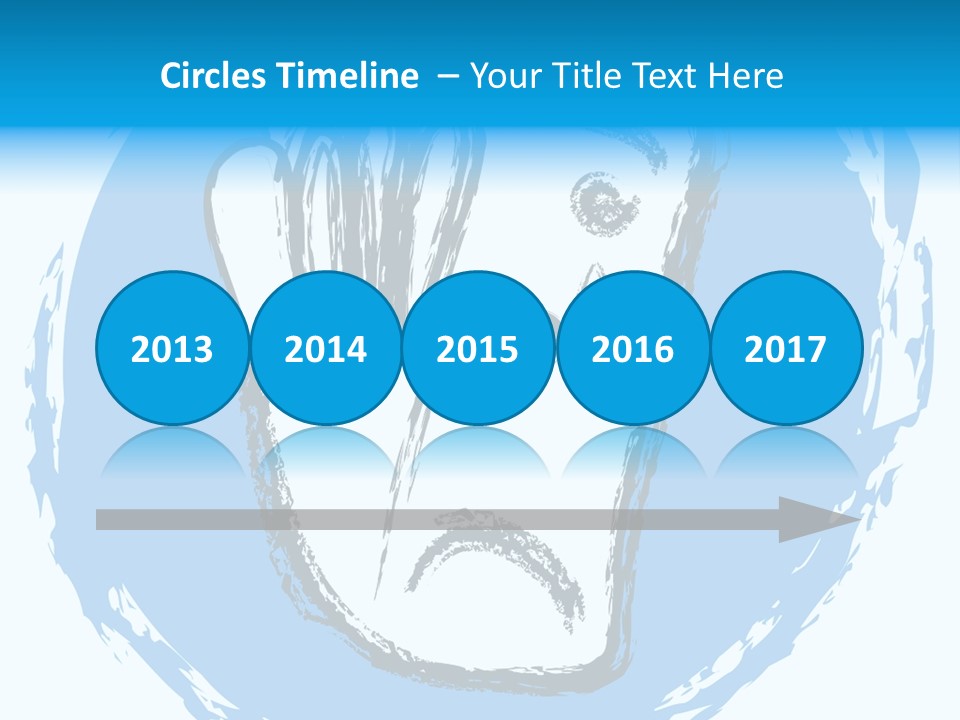 Crying Face With Tear PowerPoint Template