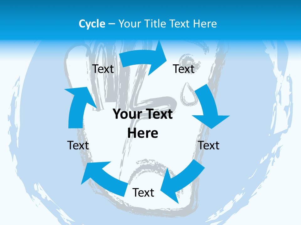 Crying Face With Tear PowerPoint Template