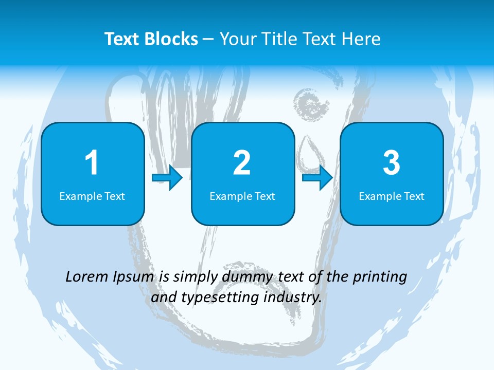 Crying Face With Tear PowerPoint Template