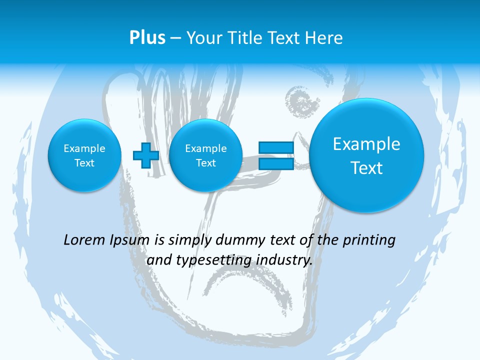 Crying Face With Tear PowerPoint Template