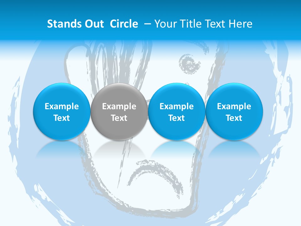 Crying Face With Tear PowerPoint Template