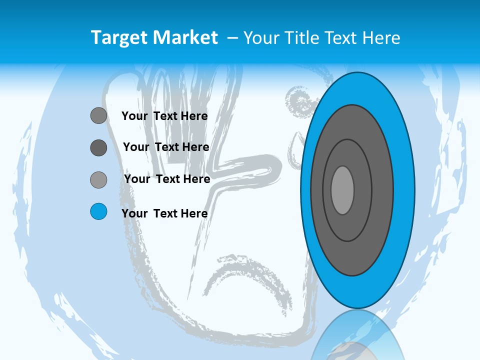 Crying Face With Tear PowerPoint Template