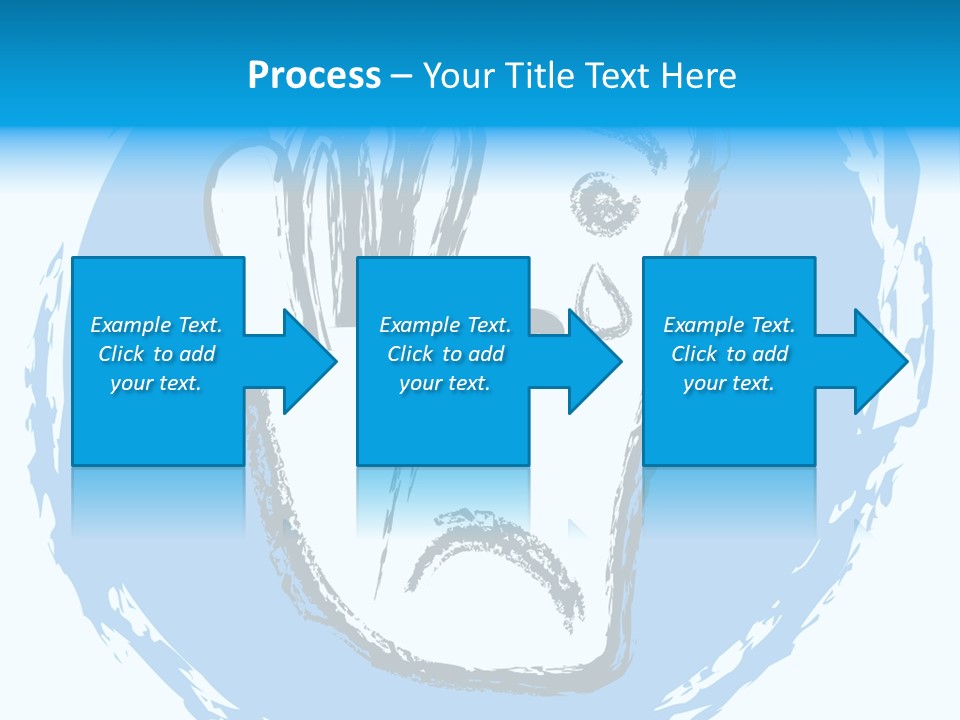 Crying Face With Tear PowerPoint Template