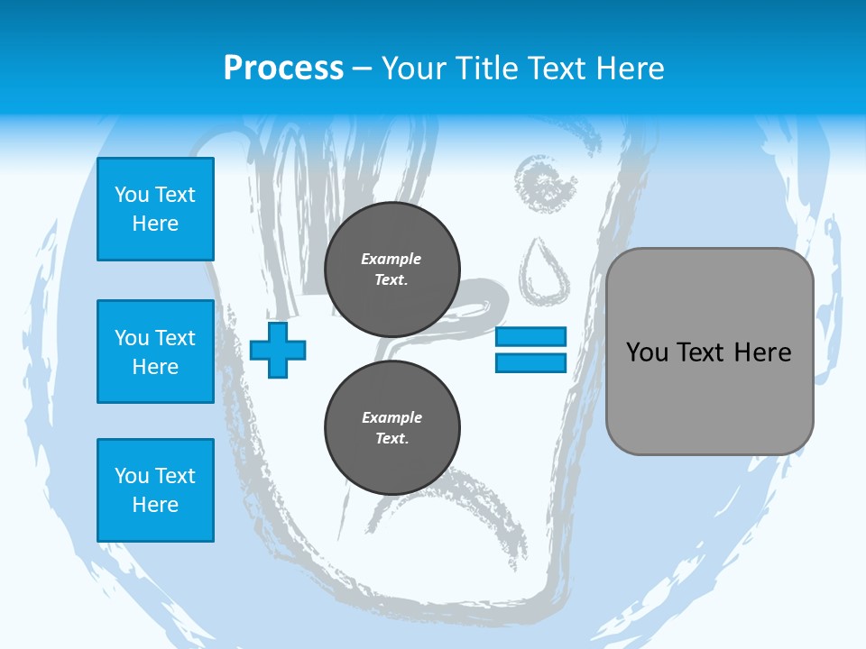 Crying Face With Tear PowerPoint Template