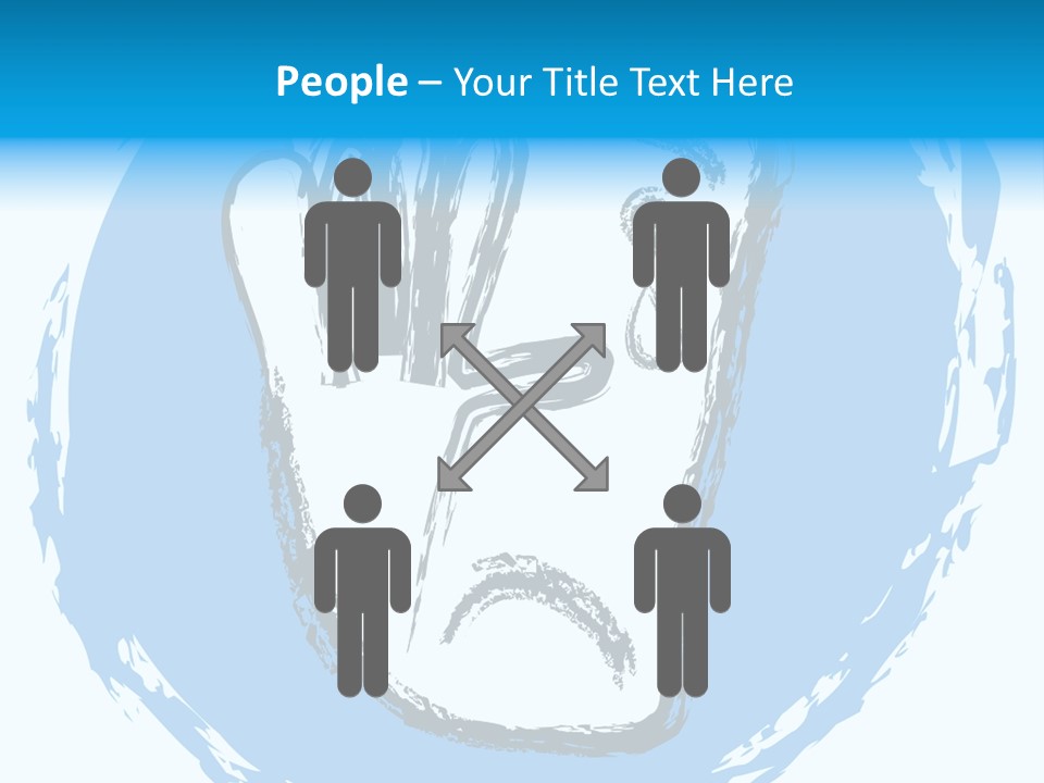 Crying Face With Tear PowerPoint Template