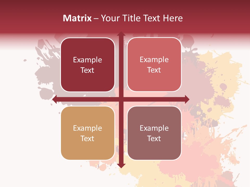 High Res Jpeg - Colorful Paint On A White Canvas With A Paintbrush. PowerPoint Template