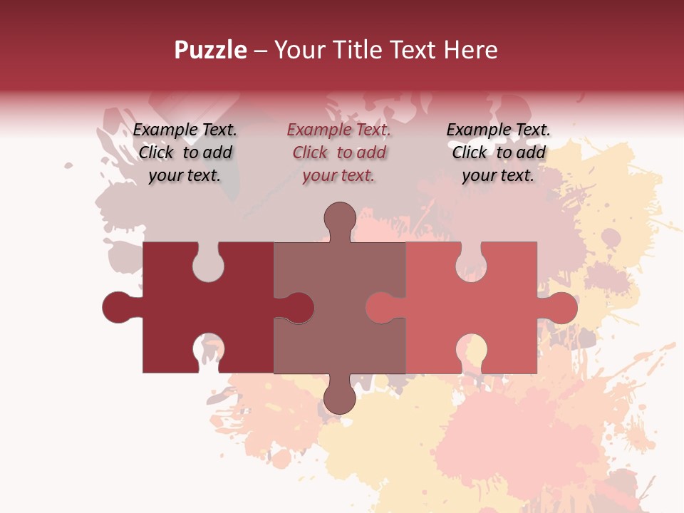 High Res Jpeg - Colorful Paint On A White Canvas With A Paintbrush. PowerPoint Template