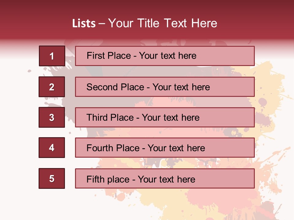 High Res Jpeg - Colorful Paint On A White Canvas With A Paintbrush. PowerPoint Template