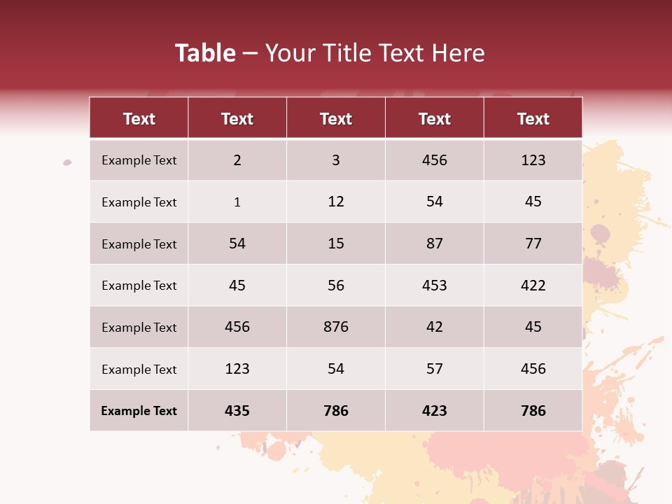 High Res Jpeg - Colorful Paint On A White Canvas With A Paintbrush. PowerPoint Template