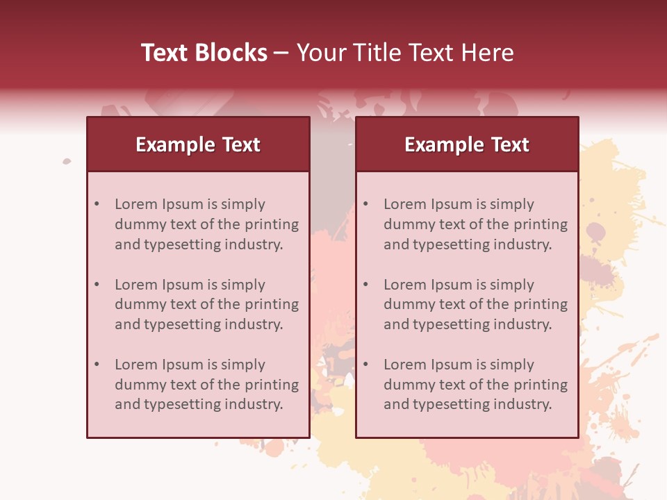 High Res Jpeg - Colorful Paint On A White Canvas With A Paintbrush. PowerPoint Template