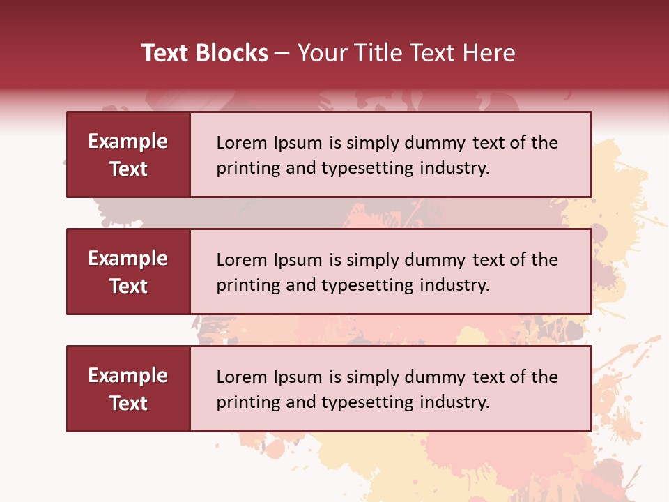 High Res Jpeg - Colorful Paint On A White Canvas With A Paintbrush. PowerPoint Template