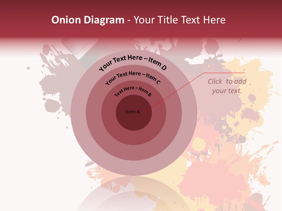 High Res Jpeg - Colorful Paint On A White Canvas With A Paintbrush. PowerPoint Template