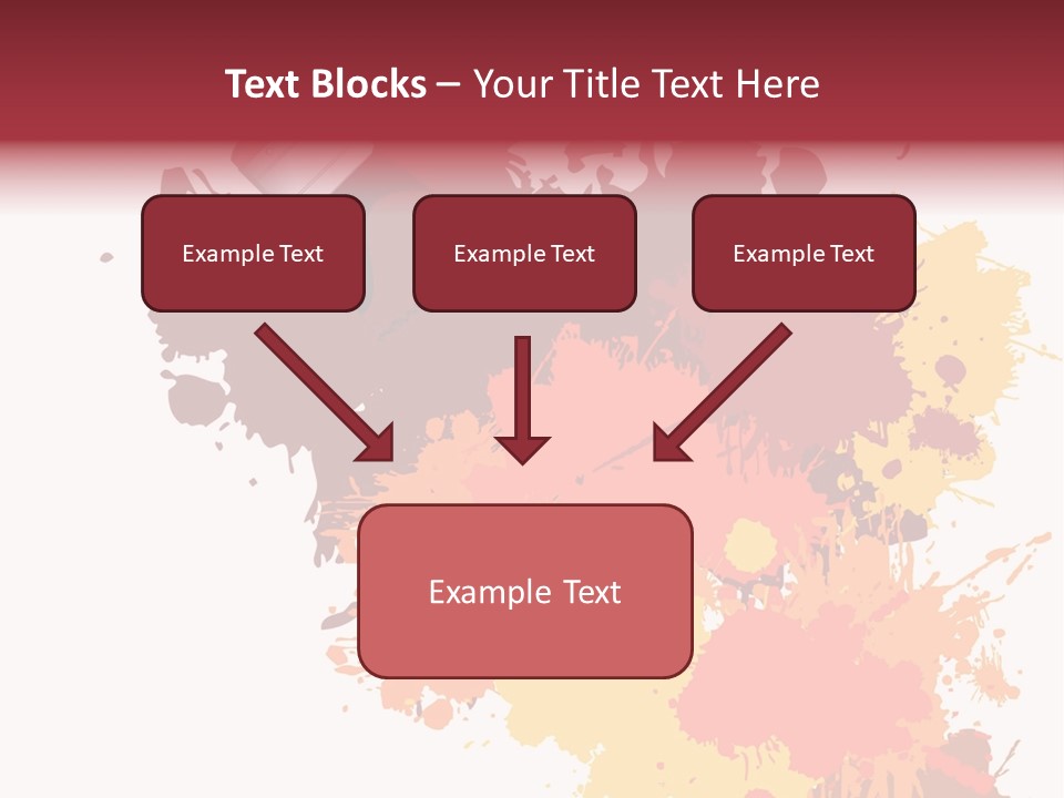 High Res Jpeg - Colorful Paint On A White Canvas With A Paintbrush. PowerPoint Template