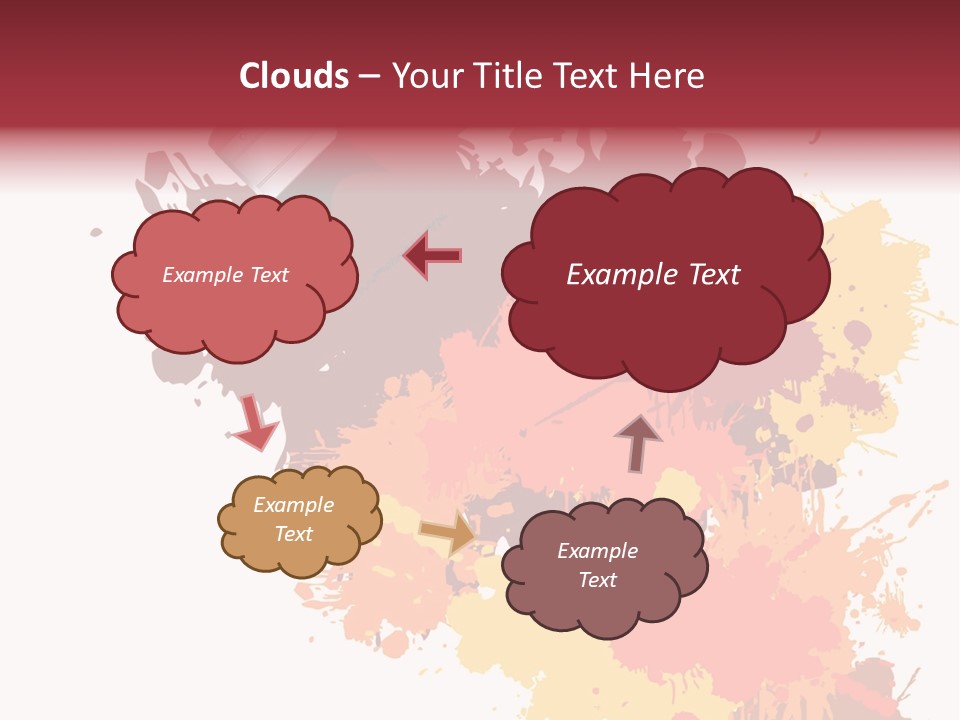 High Res Jpeg - Colorful Paint On A White Canvas With A Paintbrush. PowerPoint Template