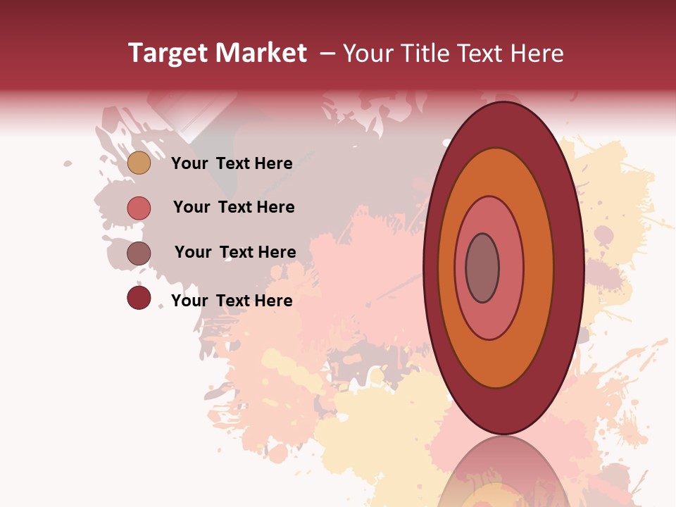 High Res Jpeg - Colorful Paint On A White Canvas With A Paintbrush. PowerPoint Template